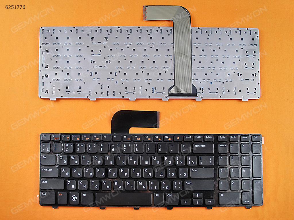 Picture of New Replacement Laptop Keyboard For DELL NEW Inspiron 17R N7110 GLOSSY FRAME BLACK RU Layout