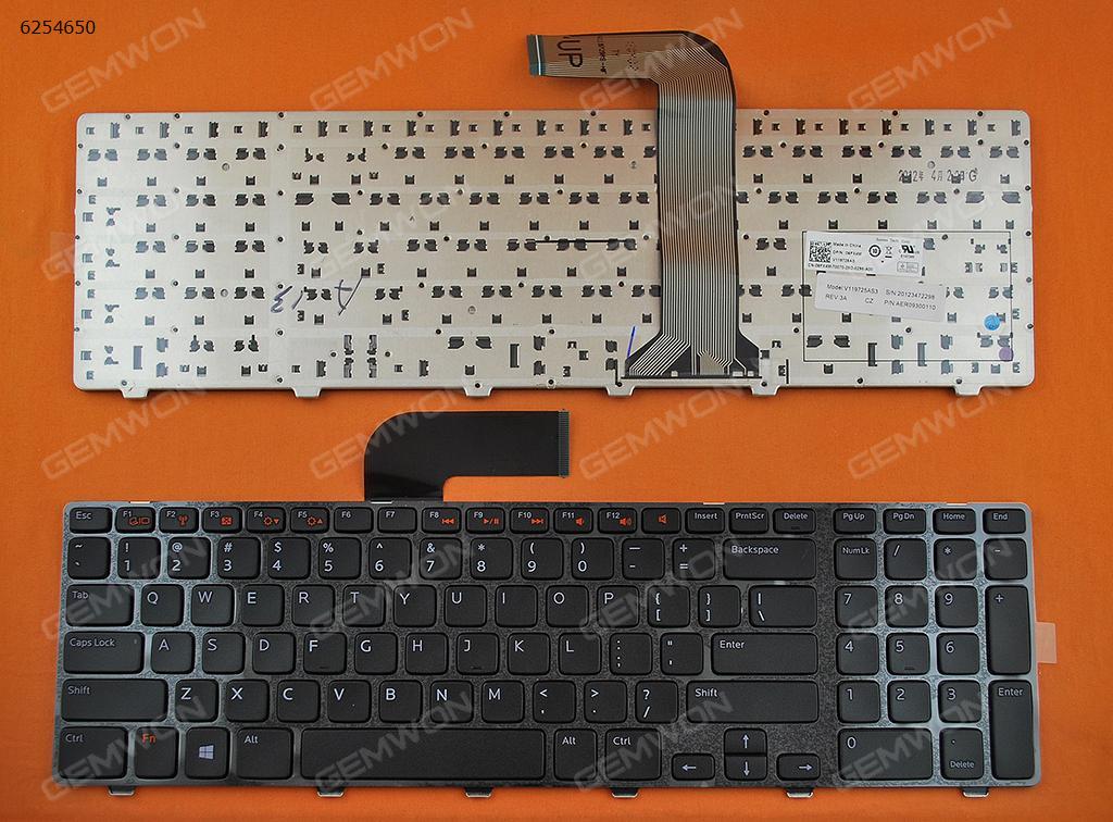Picture of New Replacement Laptop Keyboard For DELL NEW Inspiron 17R N7110 GLOSSY FRAME BLACK Win8 US Layout