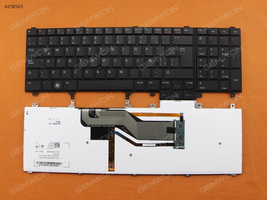 Picture of New Replacement Laptop Keyboard For DELL Latitude E6520 BLACK(With Point stick,Backlit) LA Layout