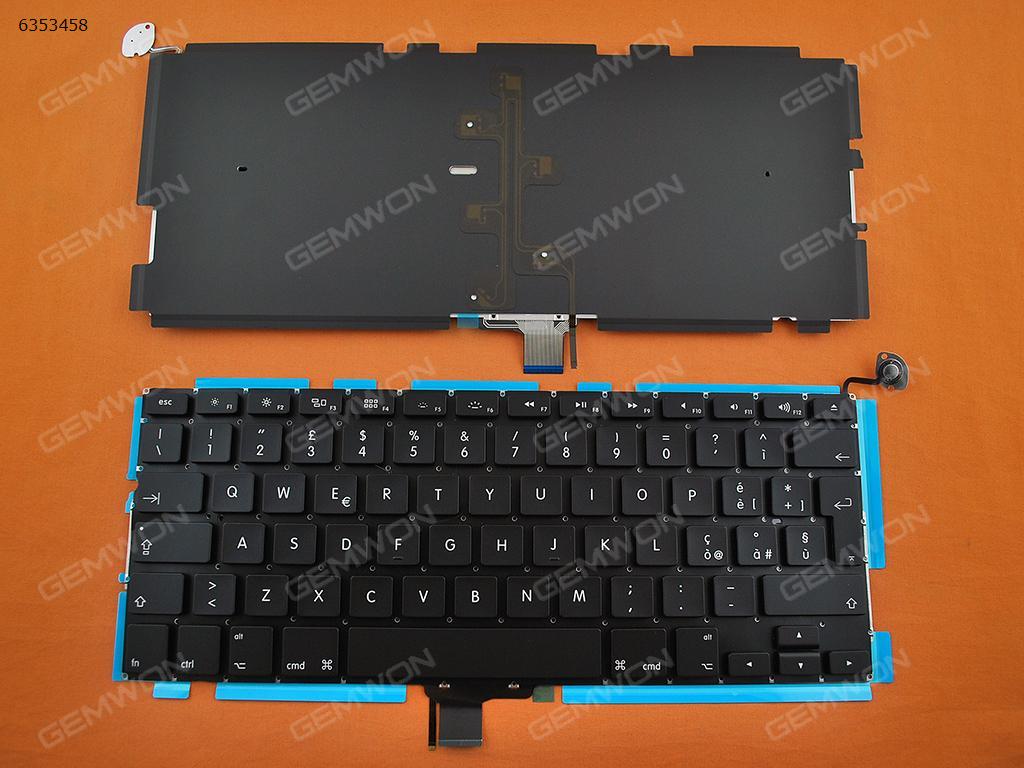 Picture of New Replacement Laptop Keyboard For Apple Macbook Pro Unibody A1278 MB467 BLACK(With Backlit Board) IT Layout