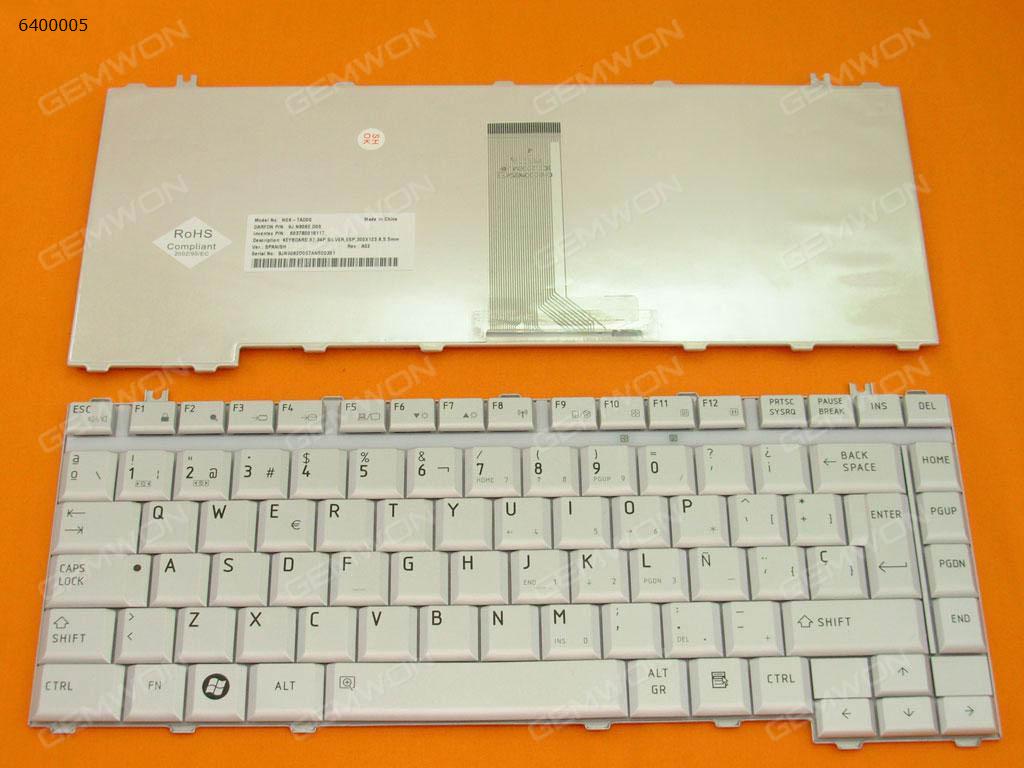 Picture of New Replacement Laptop Keyboard For TOSHIBA A200 M200 SILVER SP Layout