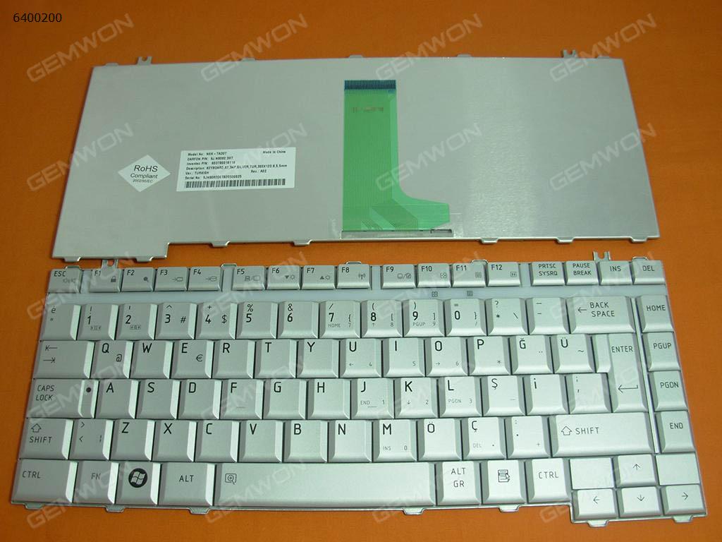 Picture of New Replacement Laptop Keyboard For TOSHIBA A200 M200 SILVER TR Layout