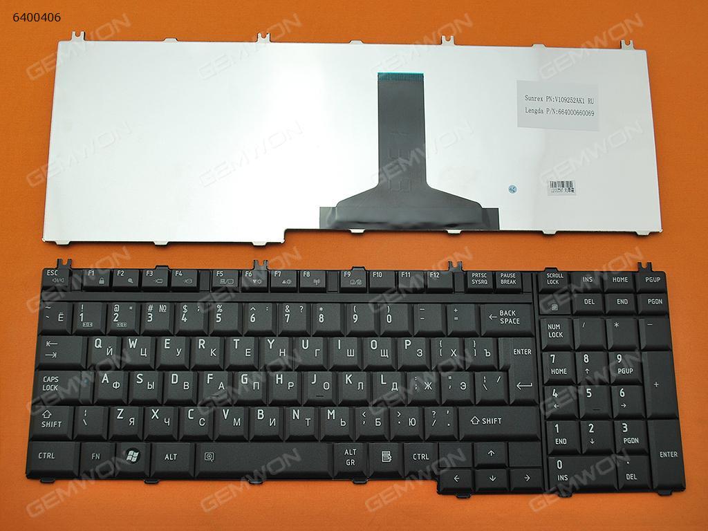 Picture of New Replacement Laptop Keyboard For TOSHIBA P300 L350 L355 L500 Series BLACK RU Layout
