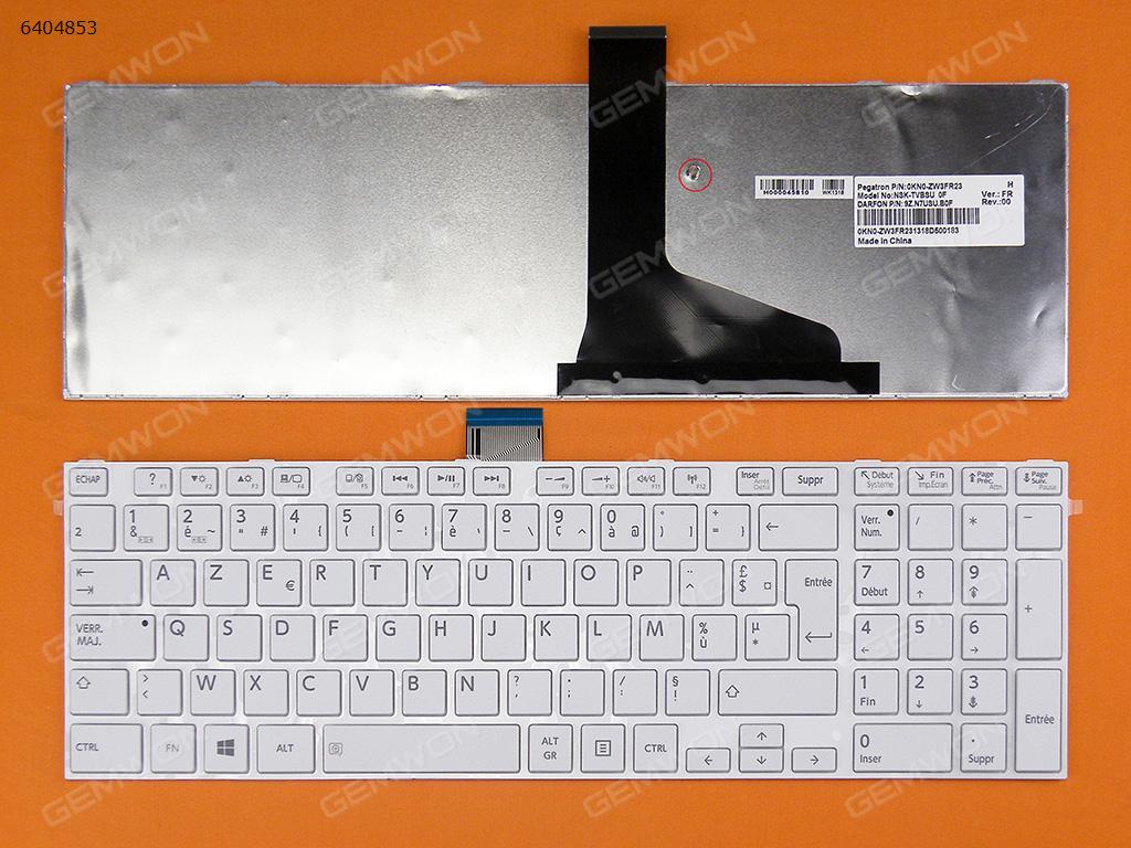 Picture of New Replacement Laptop Keyboard For TOSHIBA L850 WHITE FRAME WHITE(For Win8 OS)) FR Layout