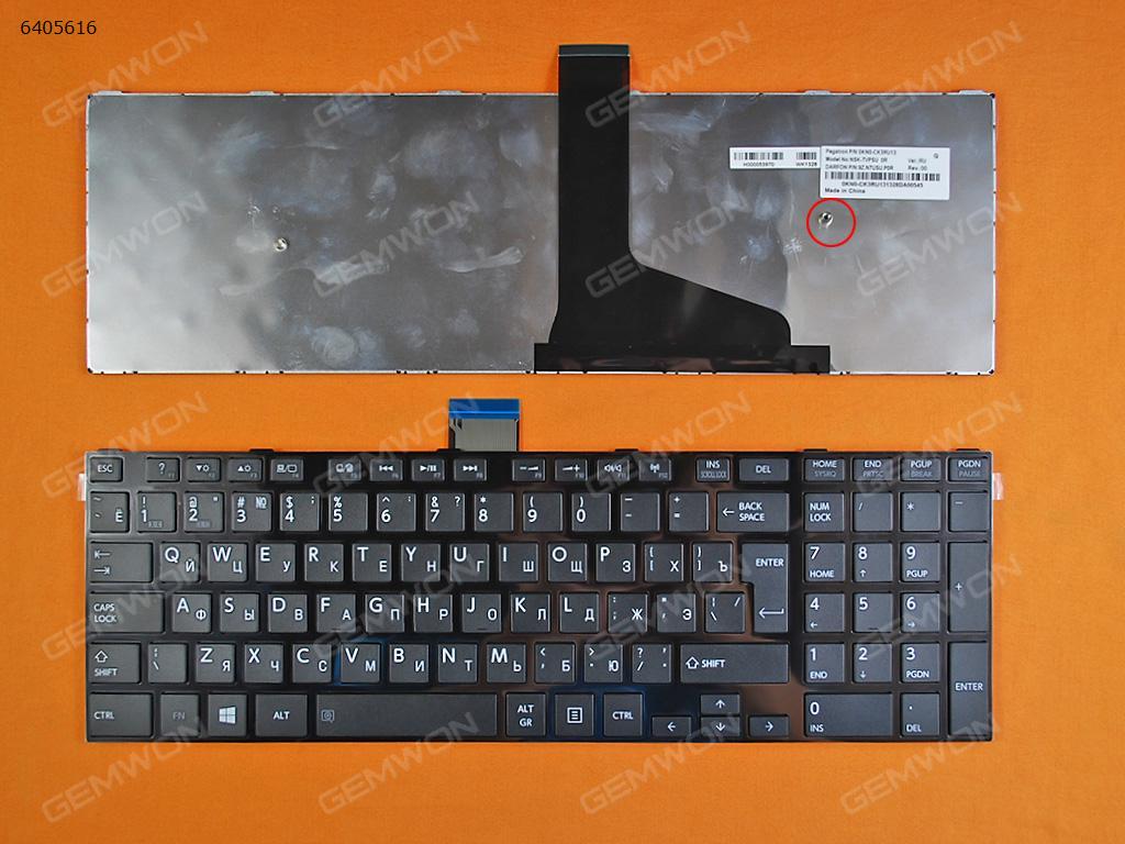 Picture of New Replacement Laptop Keyboard For TOSHIBA C55-A GLOSSY FRAME BLACK(For Win8) RU Layout