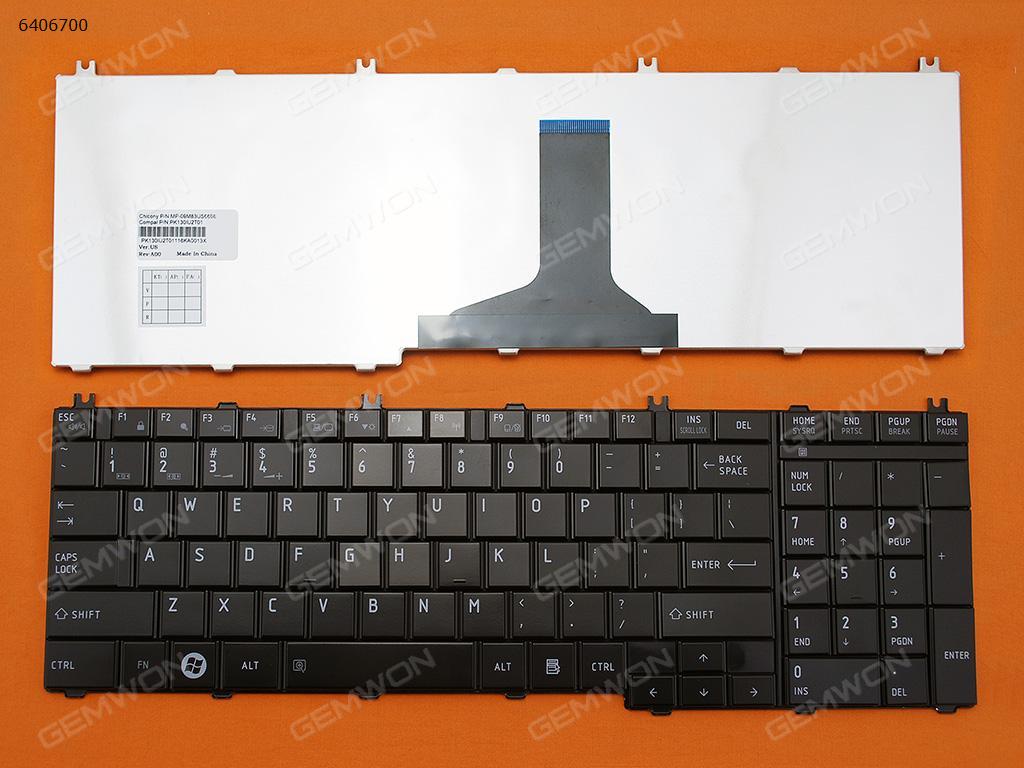 Picture of New Replacement Laptop Keyboard For TOSHIBA Satellite C650 C660 L650 L670 GLOSSY US Layout