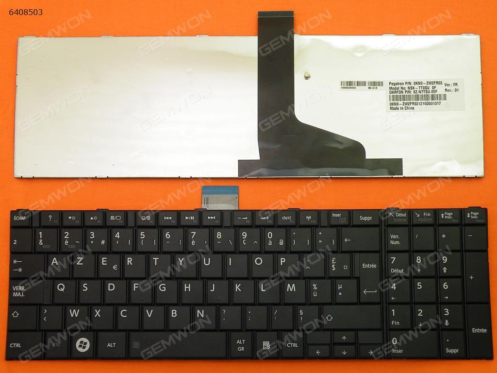 Picture of New Replacement Laptop Keyboard For TOSHIBA C850 BLACK FR Layout