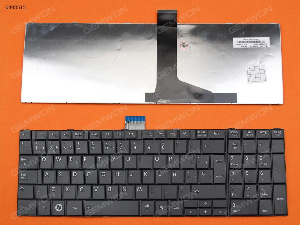Picture of New Replacement Laptop Keyboard For TOSHIBA C850 BLACK SP Layout