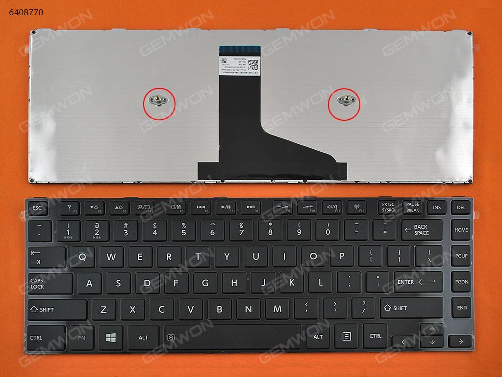 Picture of New Replacement Laptop Keyboard For TOSHIBA Satellite M40T GLOSSY FRAME BLACK (For Win8) US Layout