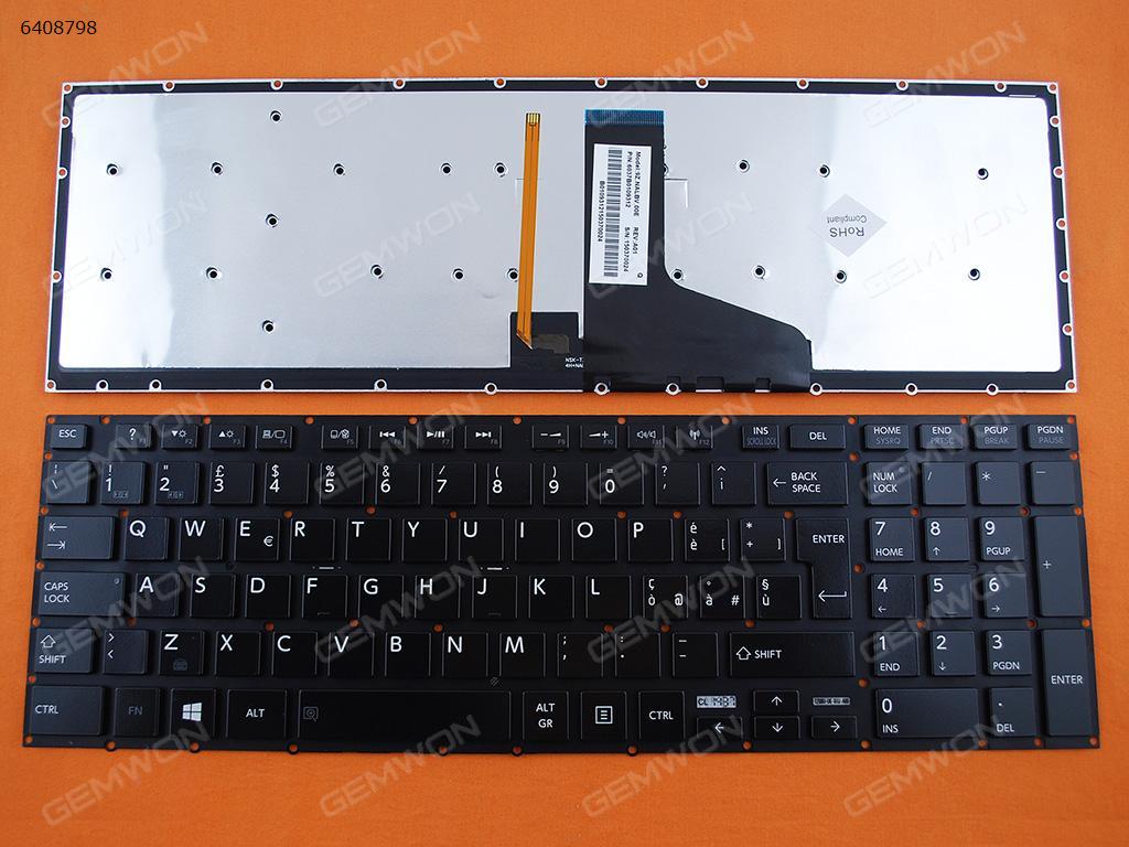 Picture of New Replacement Laptop Keyboard For TOSHIBA P50 GLOSSY (Without FRAME,Backlit,For Win8 ) IT Layout