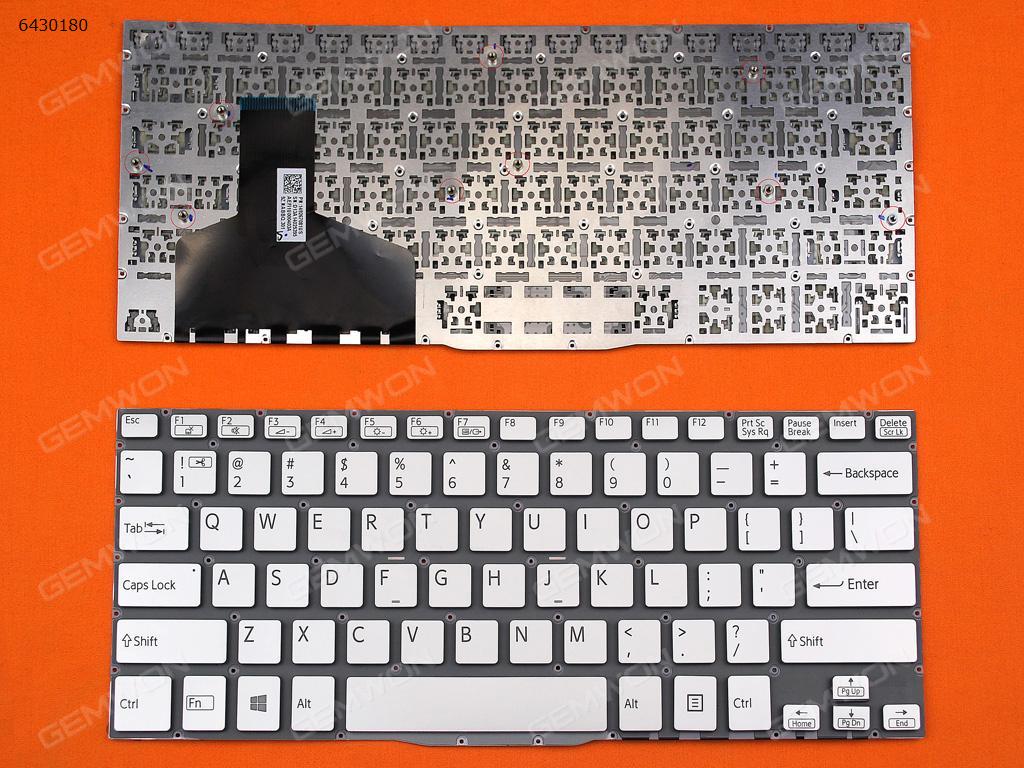 Picture of New Replacement Laptop Keyboard For SONY SVF13 SILVER(For Win8) US Layout