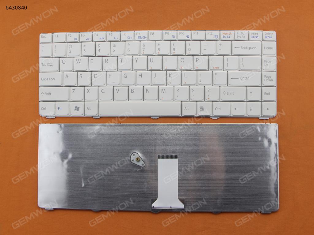 Picture of New Replacement Laptop Keyboard For SONY VGN-NR WHITE(For Integrated graphics) US Layout