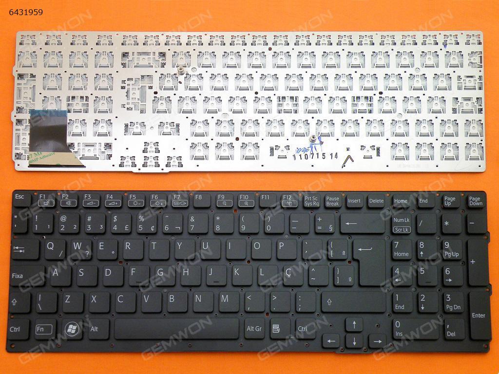 Picture of New Replacement Laptop Keyboard For SONY VPC-SE BLACK(For Backlit version) BR Layout