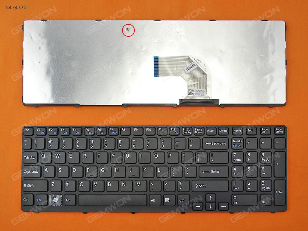 Picture of New Replacement Laptop Keyboard For SONY SVE15 BLACK FRAME BLACK US Layout