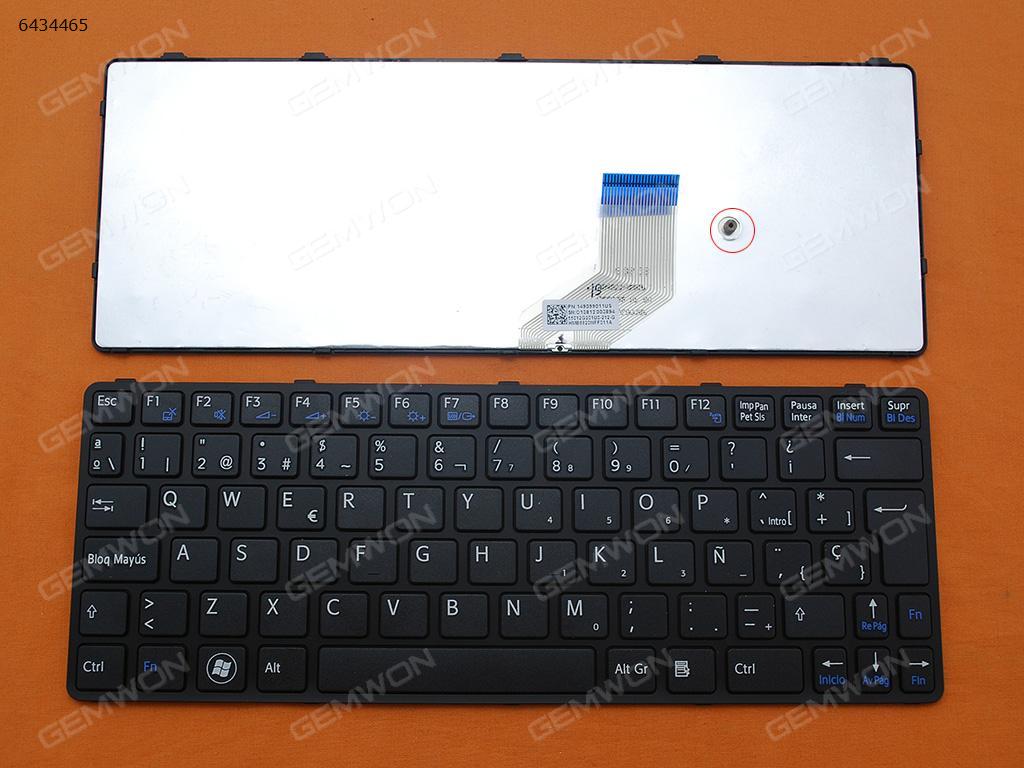 Picture of New Replacement Laptop Keyboard For SONY SVE 11 BLACK FRAME BLACK SP Layout