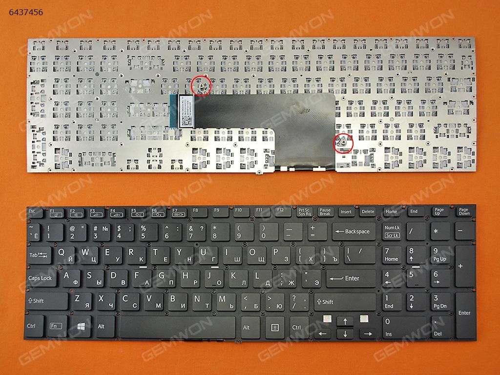 Picture of New Replacement Laptop Keyboard For SONY SVF 15 BLACK (Without FRAME,Without Foil,Win8) RU Layout