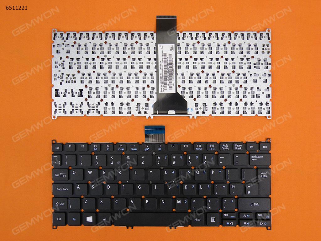 Picture of New Replacement Laptop Keyboard For ACER V5-122P BLACK(For Win8,Without FRAME,Without foil) Uk Layout