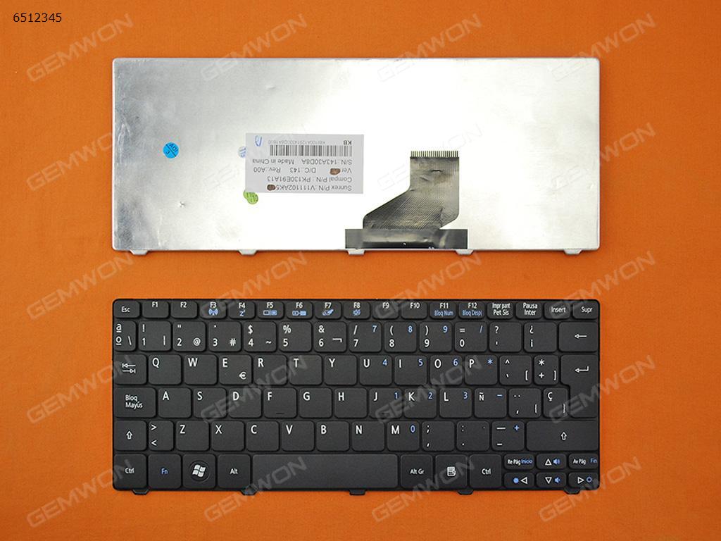 Picture of New Replacement Laptop Keyboard For ACER Aspire ONE D260/GATEWAY LT21 BLACK OEM SP Layout