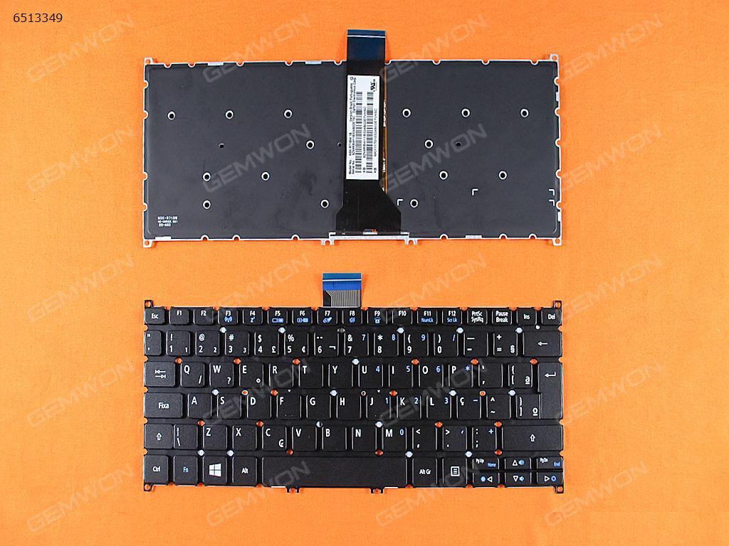 Picture of New Replacement Laptop Keyboard For ACER V5-122P BLACK(For Win8,Without FRAME,Backlit) BR Layout