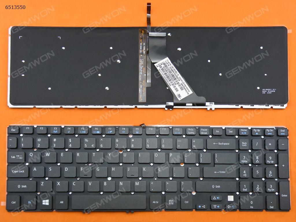 Picture of New Replacement Laptop Keyboard For ACER M5-581T M5-581G V5-571 V5-531 BLACK(with Backlit board,For Win8) US Layout