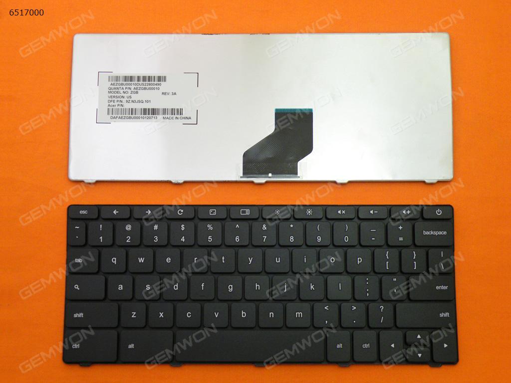 Picture of New Replacement Laptop Keyboard For ACER Chromebook AC700 BLACK US Layout