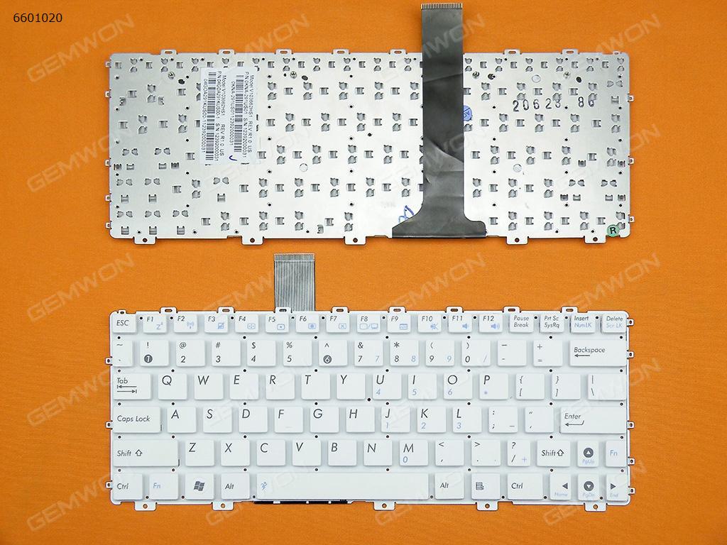 Picture of New Replacement Laptop Keyboard For ASUS 1015PE WHITE(Without FRAME,without foil) US Layout