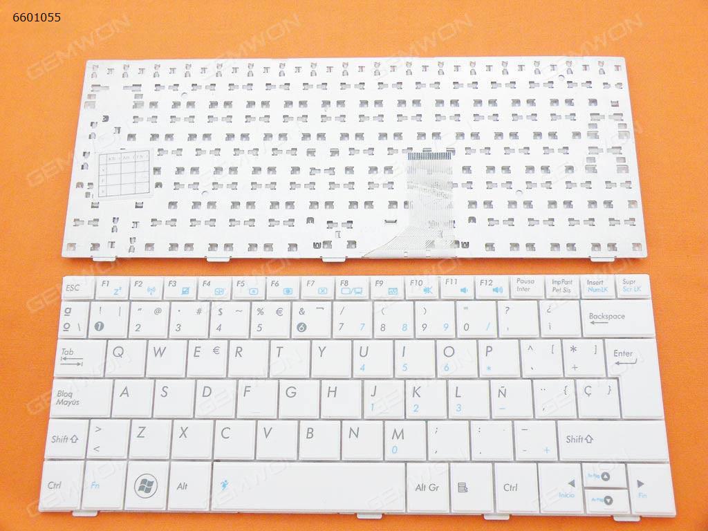 Picture of New Replacement Laptop Keyboard For ASUS EPC Shell 1005HA 1008HA 1001HA WHITE SP Layout