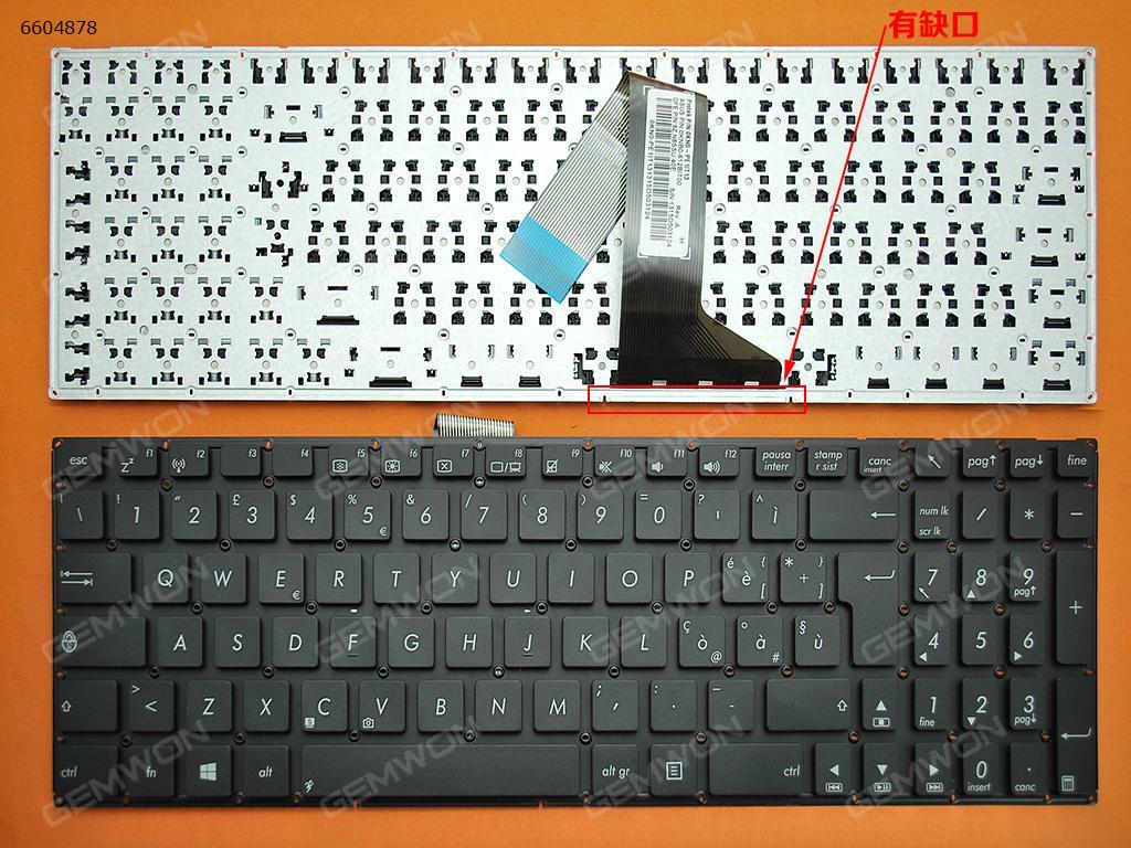Picture of New Replacement Laptop Keyboard For ASUS  X550 BLACK(Without FRAME,Without Foil,For Win8) IT Layout