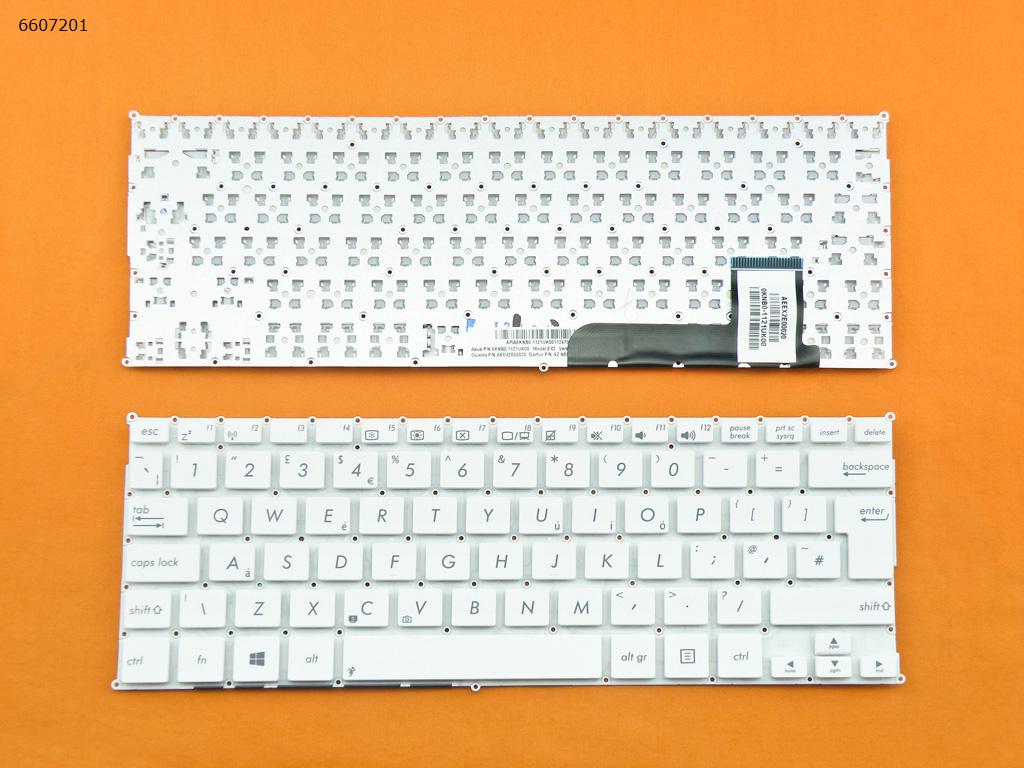 Picture of New Replacement Laptop Keyboard For ASUS X202E S200 WHITE(Compatible with X201E,Without FRAME,without foil,For Win8) Uk Layout