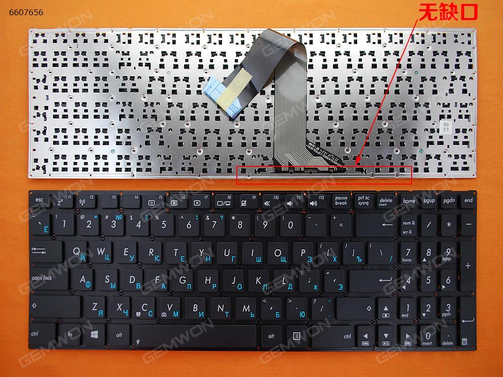 Picture of New Replacement Laptop Keyboard For ASUS S56 K56 BLACK(Without FRAME,Without Foil,For Win8) RU Layout
