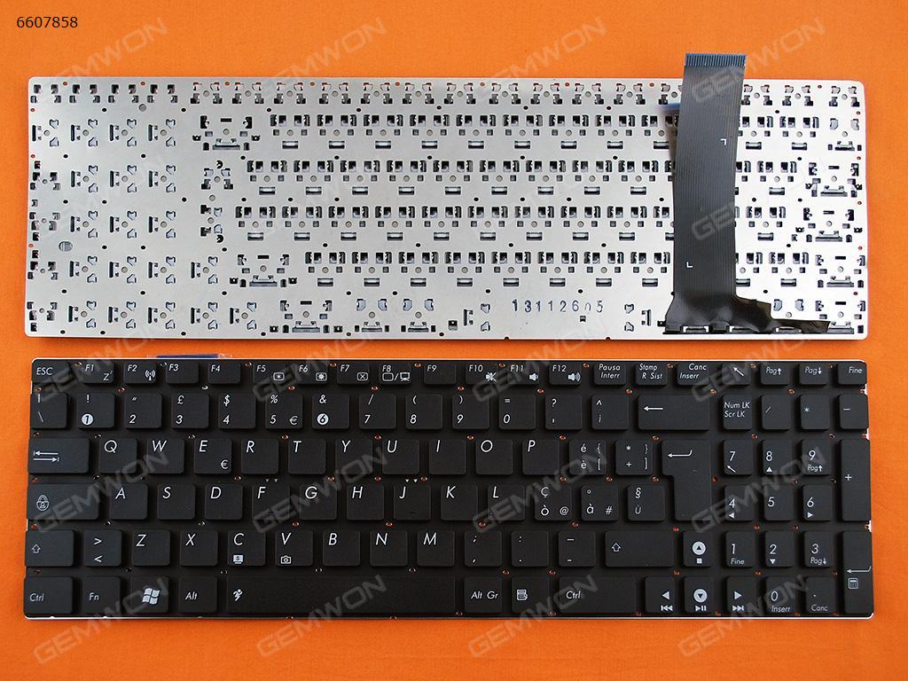 Picture of New Replacement Laptop Keyboard For ASUS N56 N56V U500VZ N76 N76VM N76VJ BLACK(With foil,Without FRAME) IT Layout