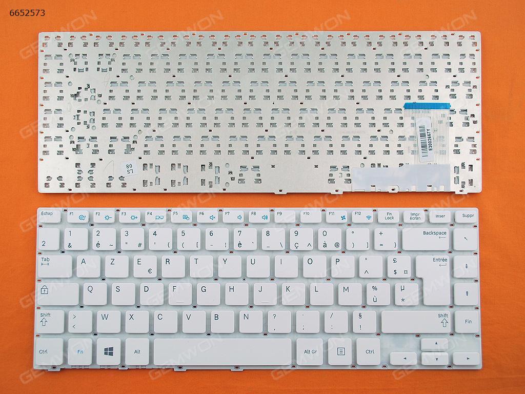 Picture of New Replacement Laptop Keyboard For SAMSUNG 370R4E-S01 370R4E 14" WHITE (For Win8) FR Layout