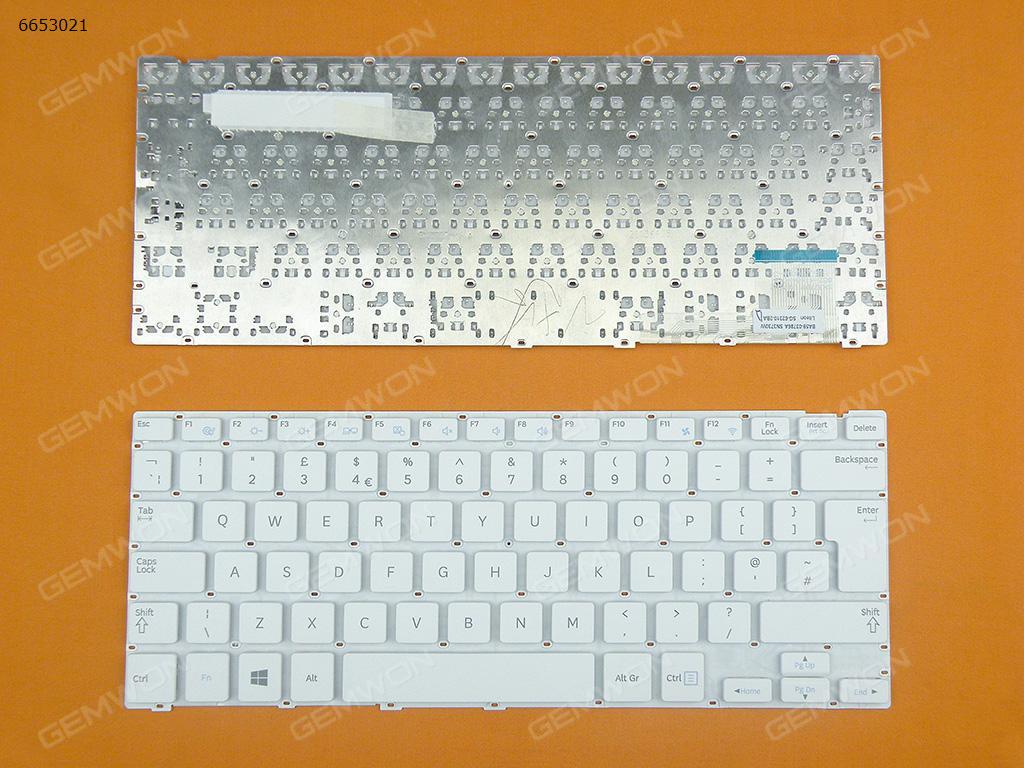 Picture of New Replacement Laptop Keyboard For SAMSUNG 915S3G WHITE (Without FRAME,For Win8) Uk Layout