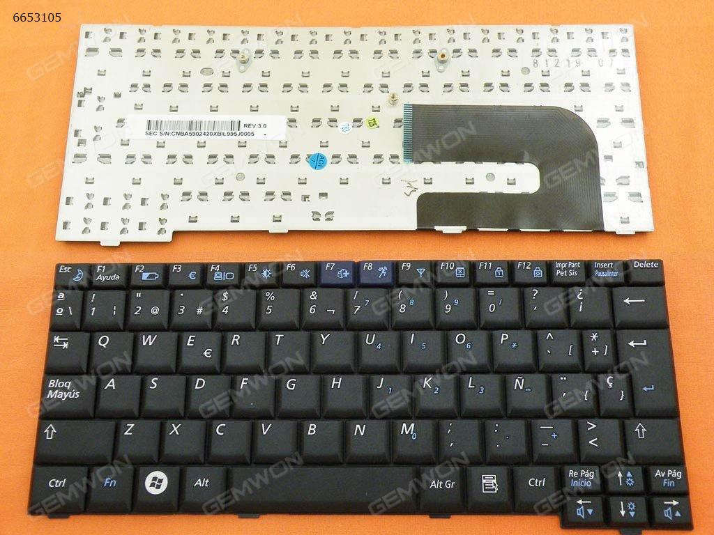 Picture of New Replacement Laptop Keyboard For SAMSUNG NC10 BLACK SP Layout