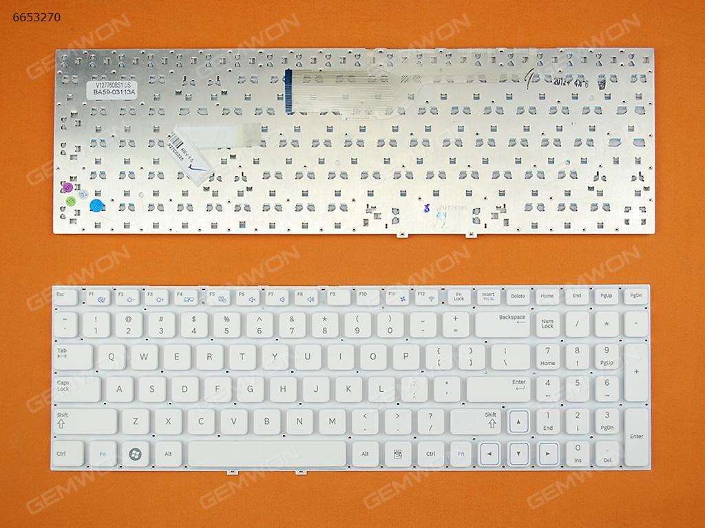 Picture of New Replacement Laptop Keyboard For SAMSUNG 300 Series 15.6" 300E5A 300V5A WHITE US Layout