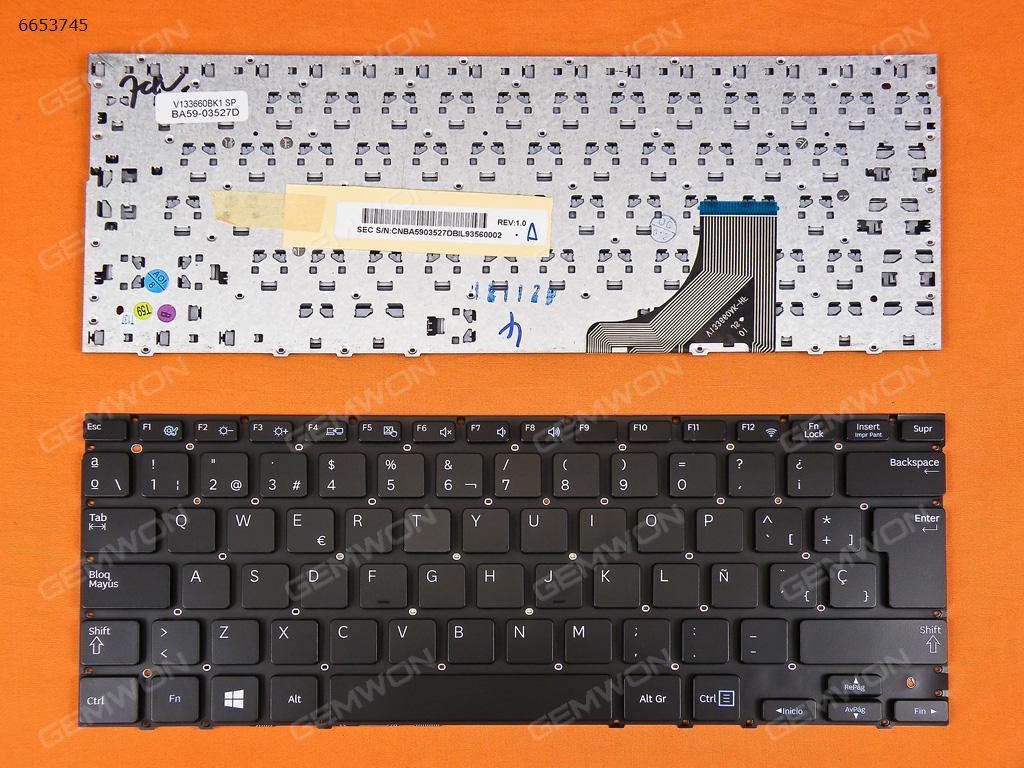 Picture of New Replacement Laptop Keyboard For SAMSUNG NP530U3B NP530U3C 535U3C BLACK(For Win8) SP Layout
