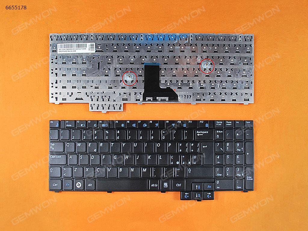 Picture of New Replacement Laptop Keyboard For SAMSUNG R517 R523 R528 R530 P580 R618 R620 BLACK IT Layout