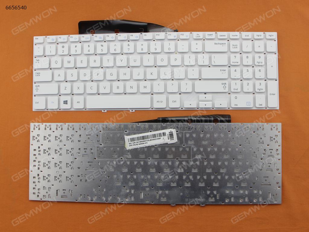Picture of New Replacement Laptop Keyboard For SAMSUNG 300 Series 15.6" NP355V5C WHITE(For Win8) US Layout