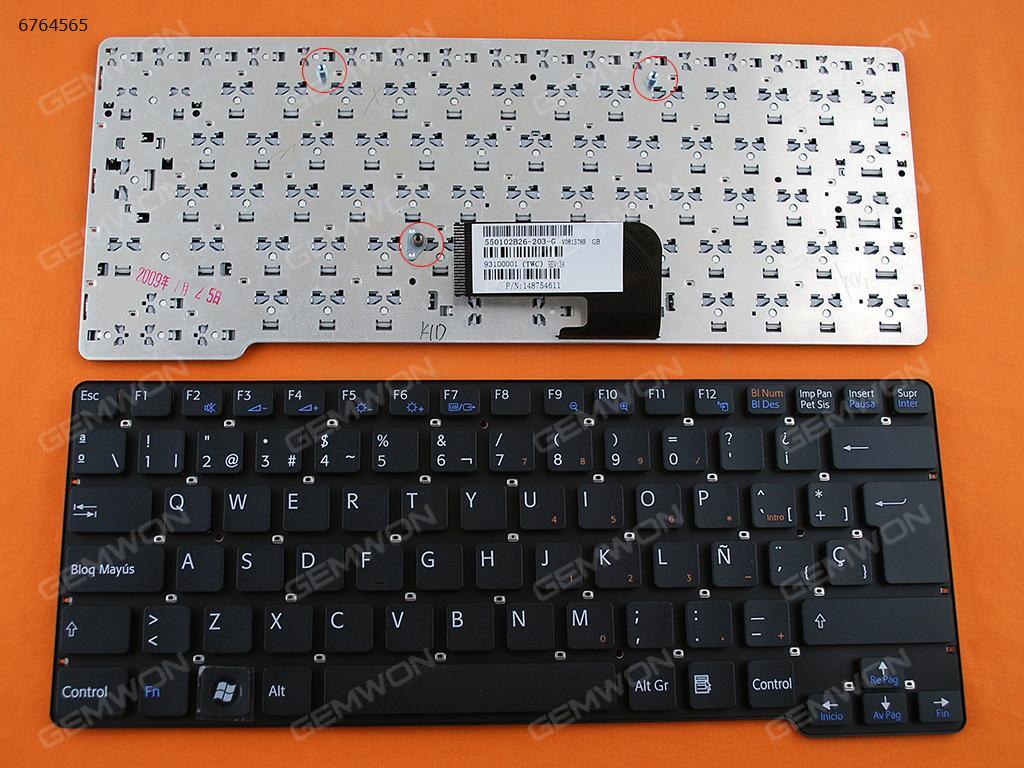 Picture of New Replacement Laptop Keyboard For SONY VGN-CW BLACK SP Layout