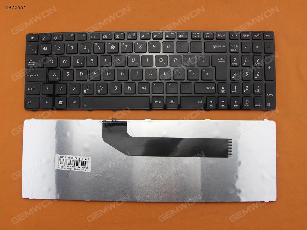 Picture of New Replacement Laptop Keyboard For ASUS K50 GLOSSY FRAME BLACK(OEM) Uk Layout