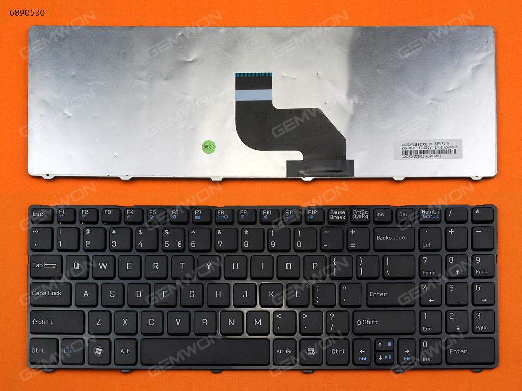 Picture of New Replacement Laptop Keyboard For MSI MedionAkoya E6217 H36YB P6625 MD97409 MD97442 MD97443 MD97483 MD97519 MD97521 MD97639 MD97718 MD97719 MD97728 MD97763 MD97787 BLACK FRAME BLACK US Layout