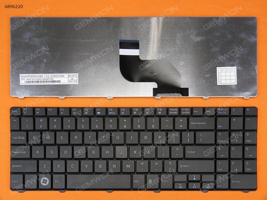 Picture of New Replacement Laptop Keyboard For Medion Akoya E6217 H36YB P6625 MD97409 MD97442 MD97443 MD97483 MD97519 MD97521 MD97639 MD97718 MD97719 MD97728 MD97763 MD97787 BLACK US Layout
