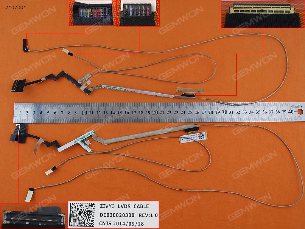 Picture of New LCD Display Screen Cable Replacement  For LENOVO IdeaPad Y70 Y70-70，ORG