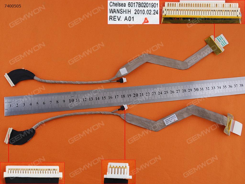 Picture of New LCD Display Screen Cable Replacement  For TOSHIBA A500 A505 16"(For LCD,Without camera connector)