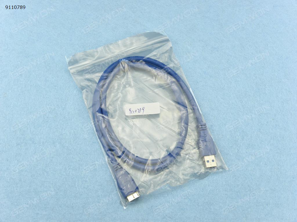 Picture of Premium Quality Blue 3FT 3Feet USB 3.0 A Male to Micro B Male Cable