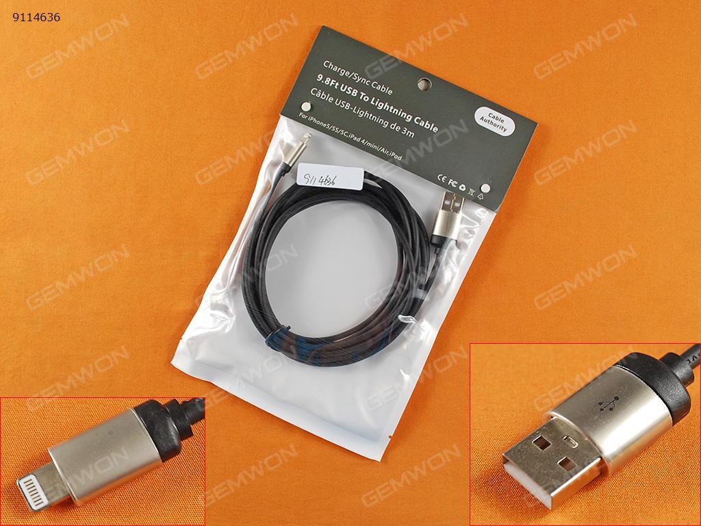 Picture of 3M Lightning USB Date Cable For iPhone 5 5C 5S 6 black