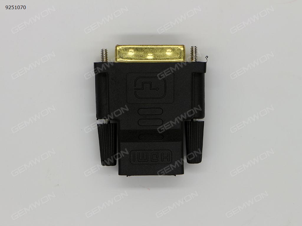 Picture of DVI Male (24+1 pin) To HDMI Female Adapter Converter For 1080P HDTV LCD,Black