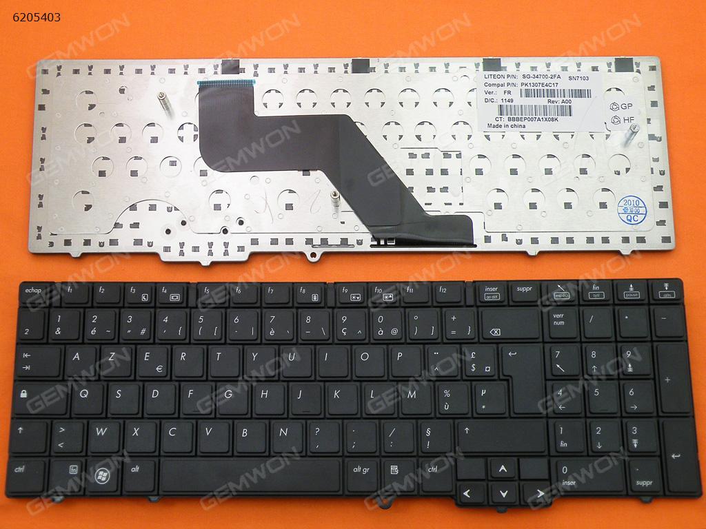 Picture of New Replacement Laptop Keyboard For HP Probook 6540B 6545B 6550B BLACK(Without Point stick ) FR Layout