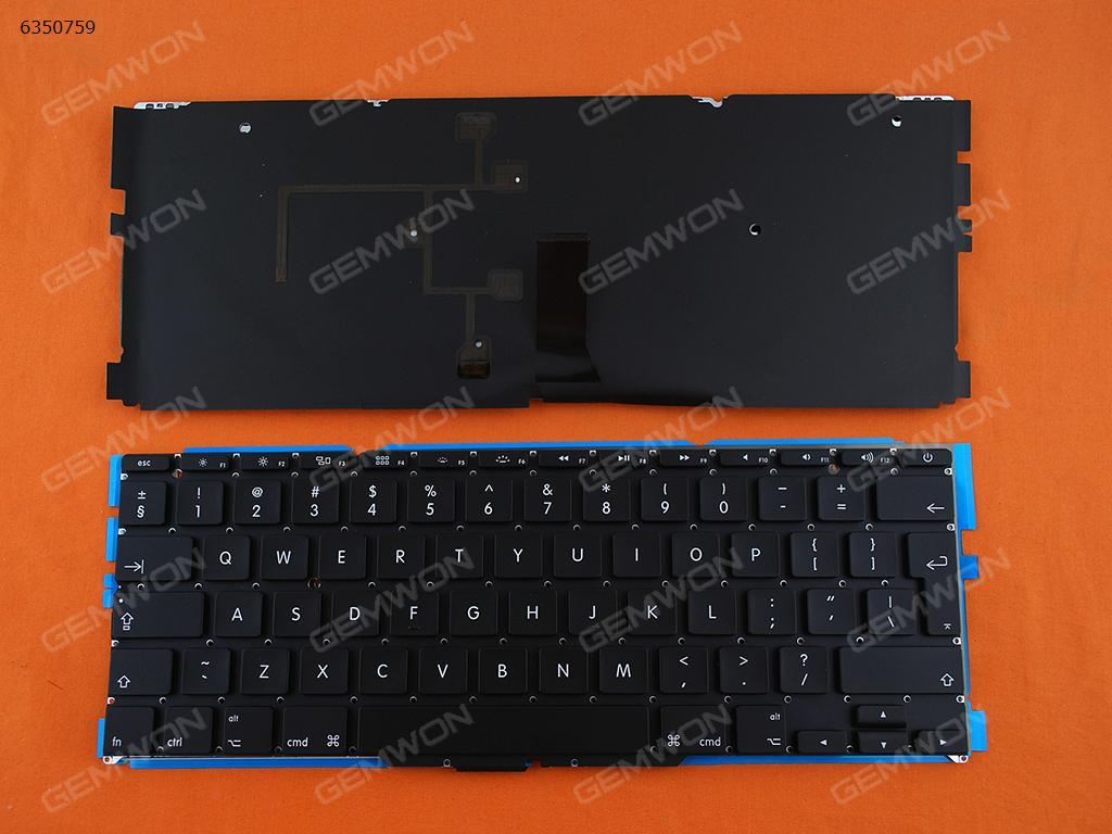 Picture of New Replacement Laptop Keyboard For Apple Macbook Air A1370 A1465 11.6" BLACK(With Backlit Board) UI Layout