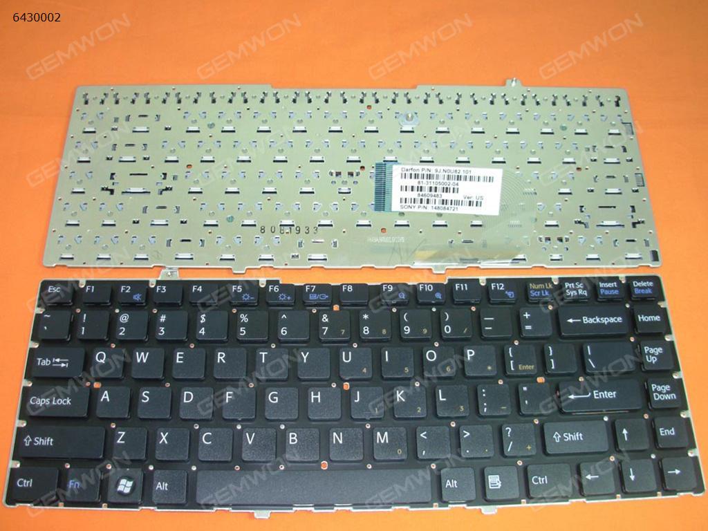 Picture of New Replacement Laptop Keyboard For SONY VGN-FW BLACK(Without FRAME) US Layout